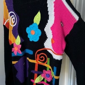 abstract faces long sleeve 🖤